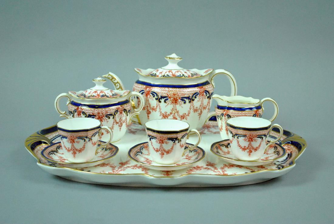 (10) PIECE ROYAL CROWN DERBY TEA SERVICE (1 of 5)