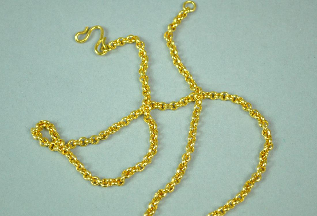 24K ROUND LINK NECKCHAIN (1 of 2)