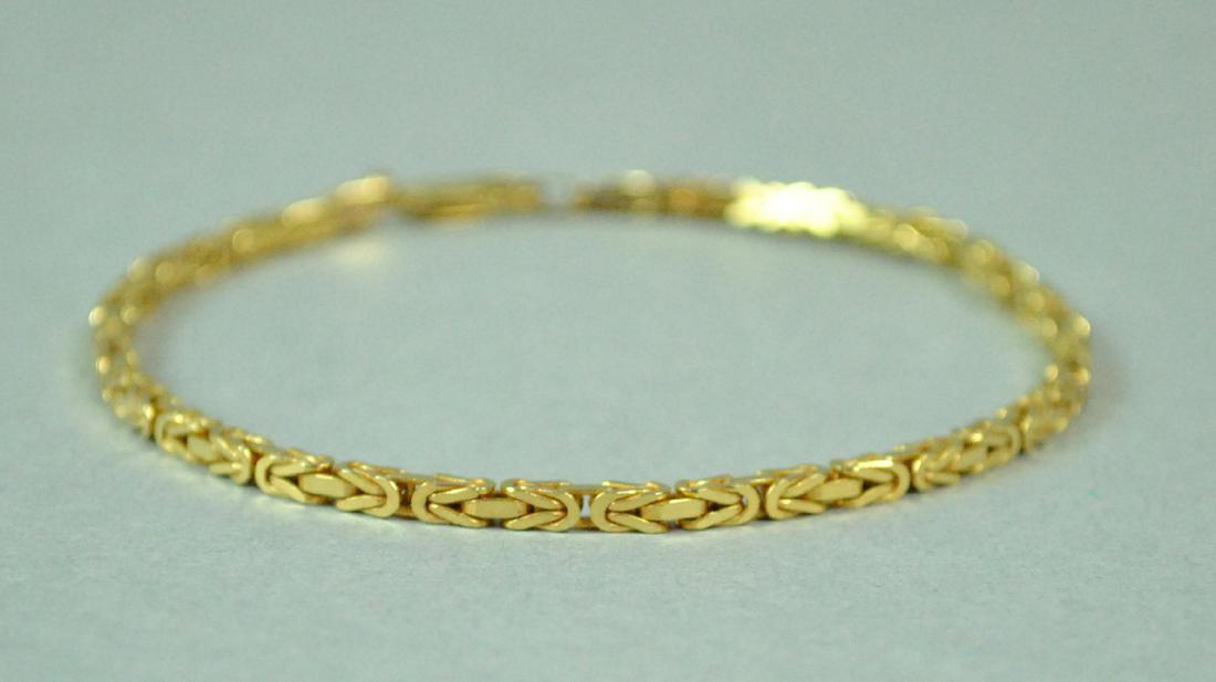 14K BYZANTINE LINK BRACELET (1 of 2)