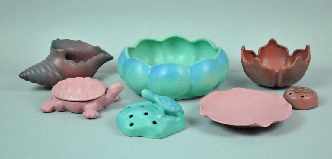 (7) PIECE VAN BRIGGLE POTTERY GROUP (1 of 8)