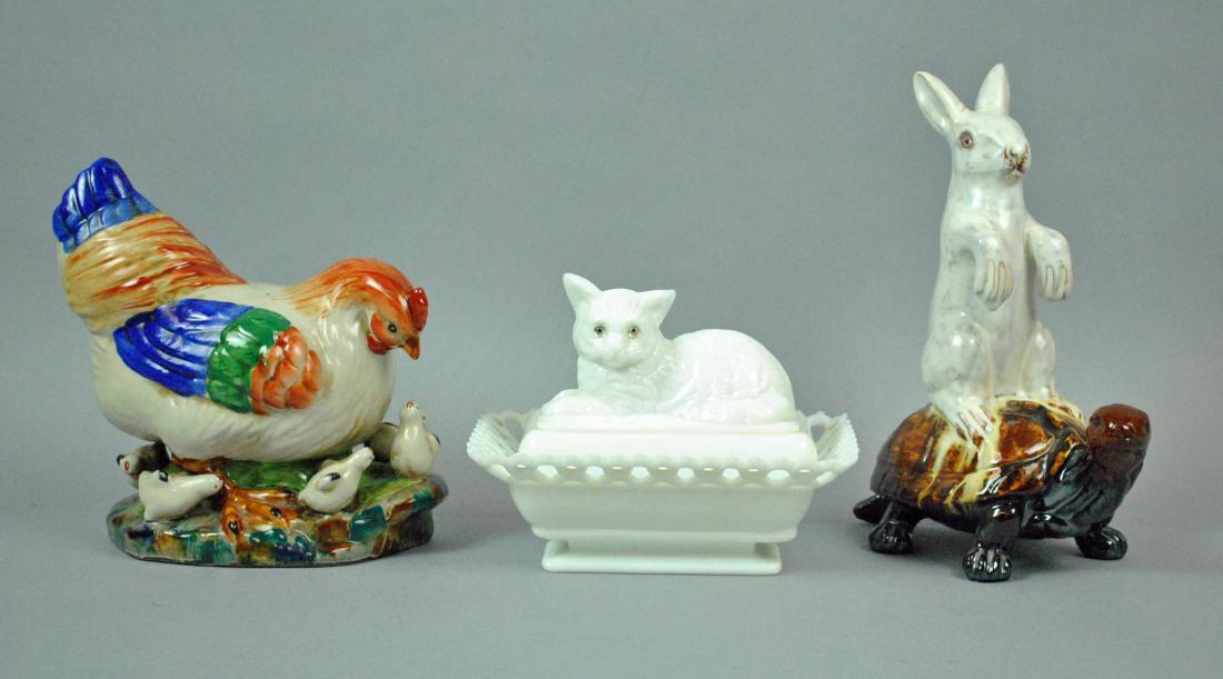 (3) PIECE CERAMIC & GLASS COLLECTIBLE GROUP (1 of 4)