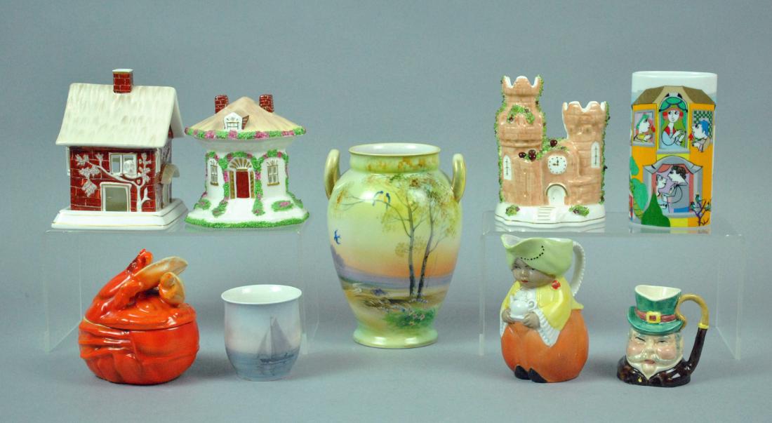 (9) PIECE CONTINENTAL CERAMIC COLLECTIBLES GROUP (1 of 6)