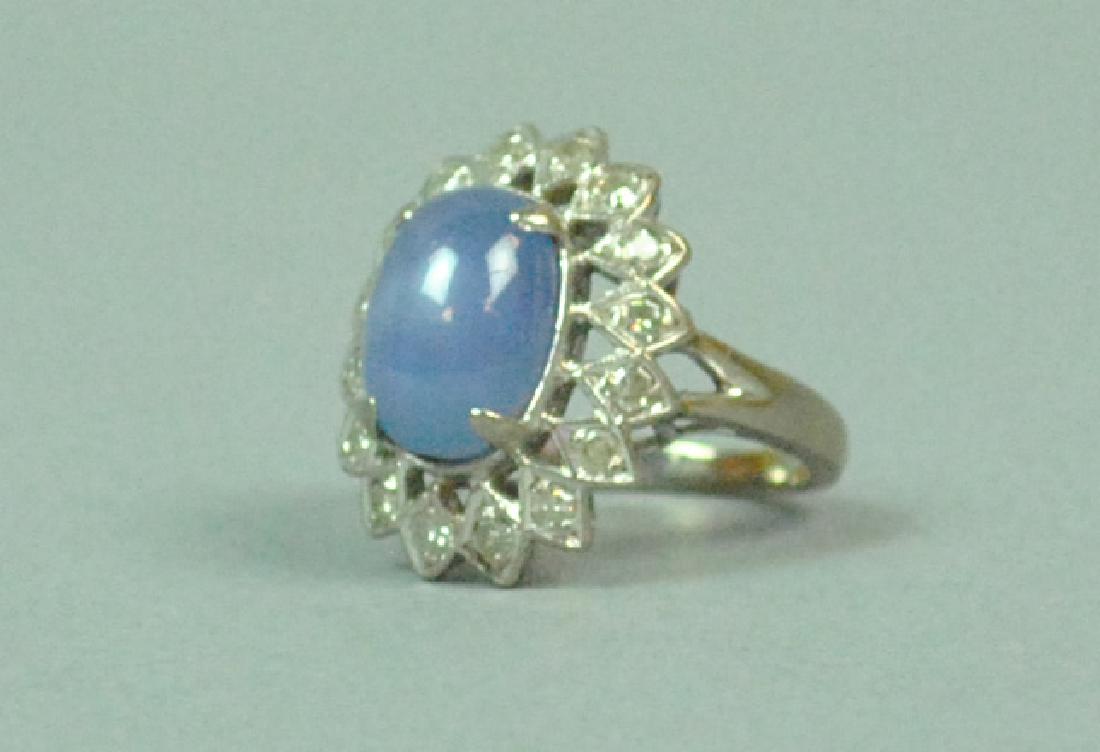 18K STAR SAPPHIRE & DIAMOND DINNER RING (1 of 4)
