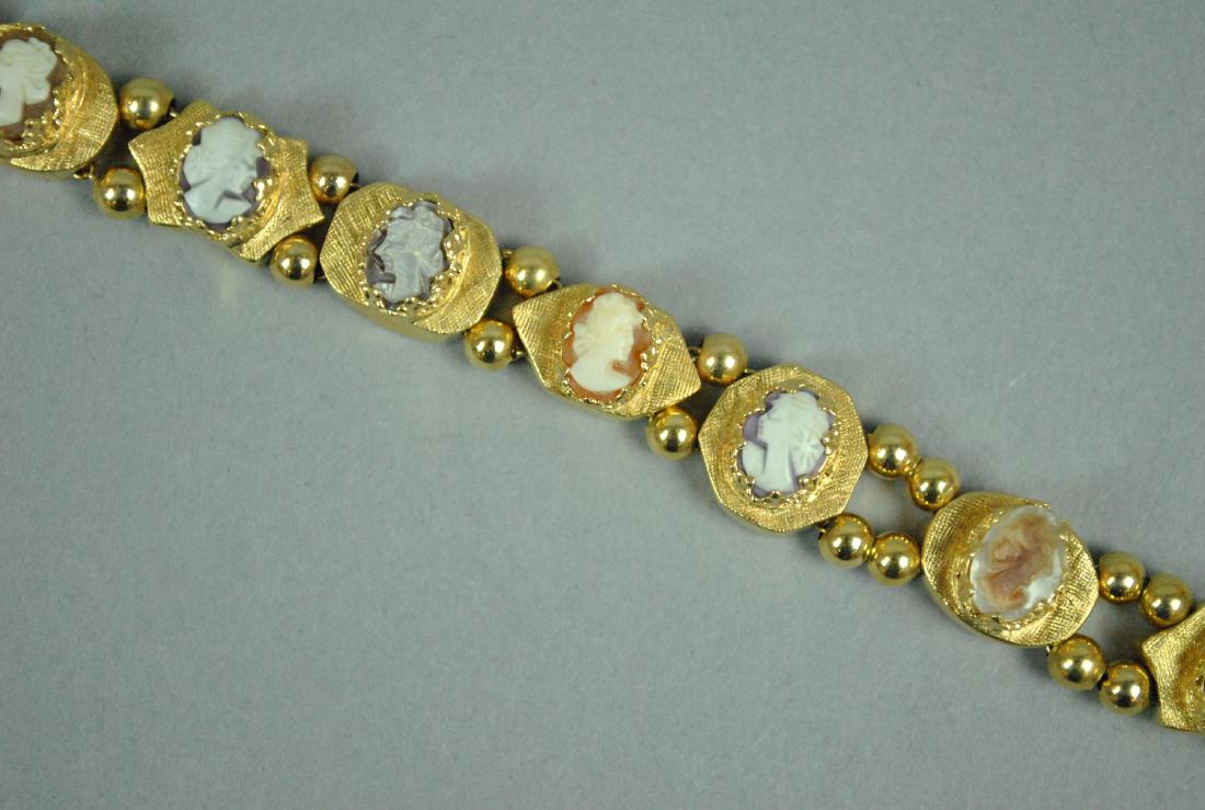 14K CAMEO SLIDE BRACELET (1 of 5)