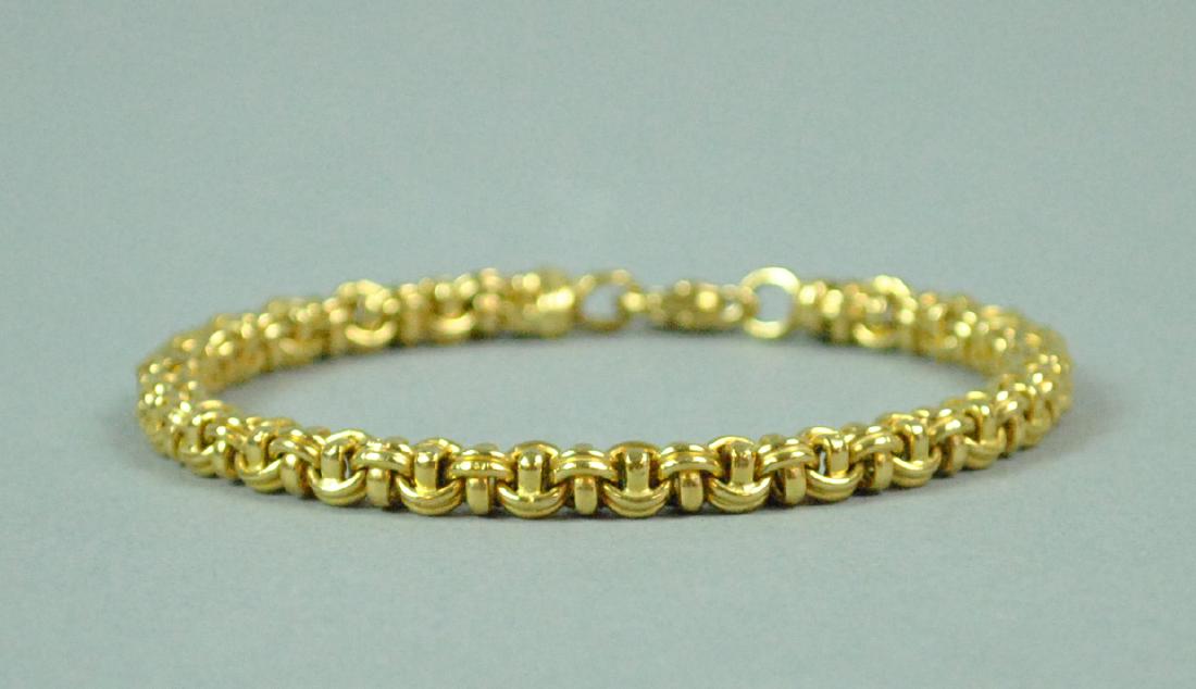 18K FANCY LINK BRACELET (1 of 2)