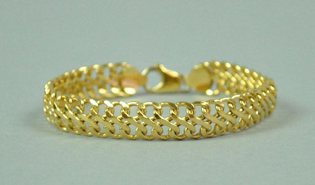 18K FANCY LINK BRACELET (1 of 2)