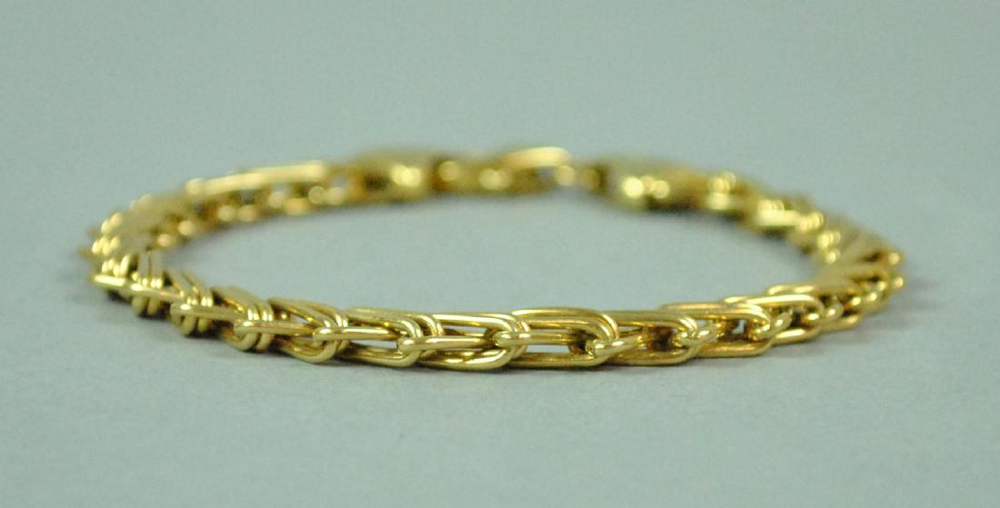 18K FANCY LINK BRACELET (1 of 2)