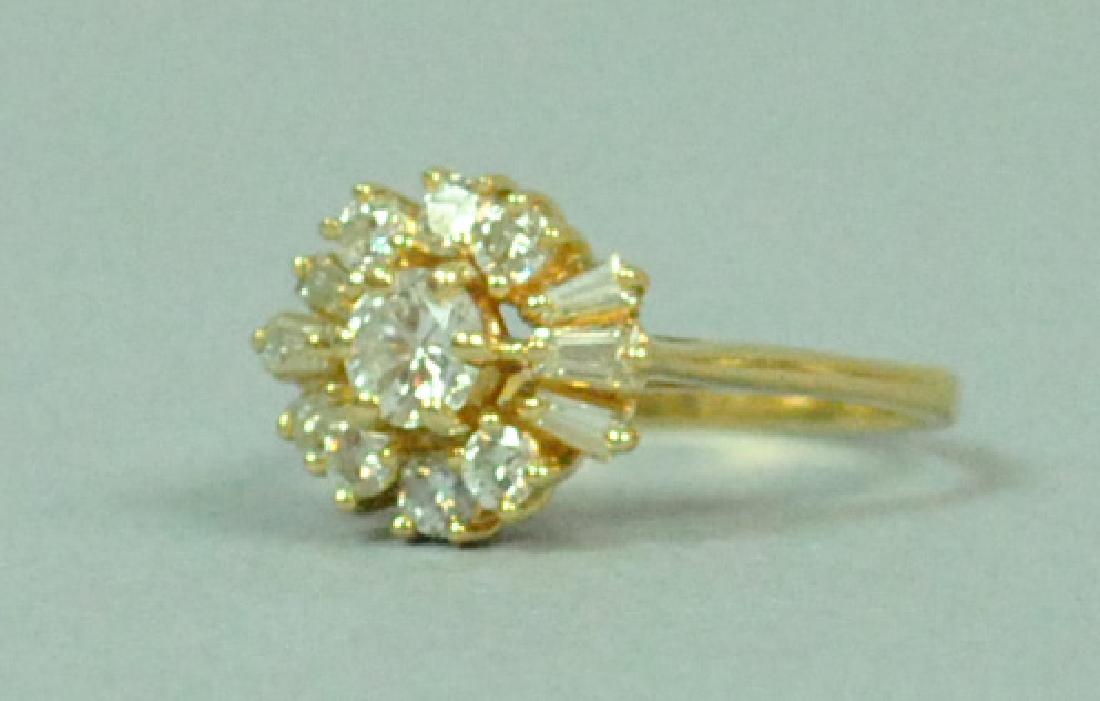 14K DIAMOND CLUSTER RING, 0.89CTW (1 of 4)