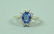 14K PURPLE SPINEL & DIAMOND RING - 3