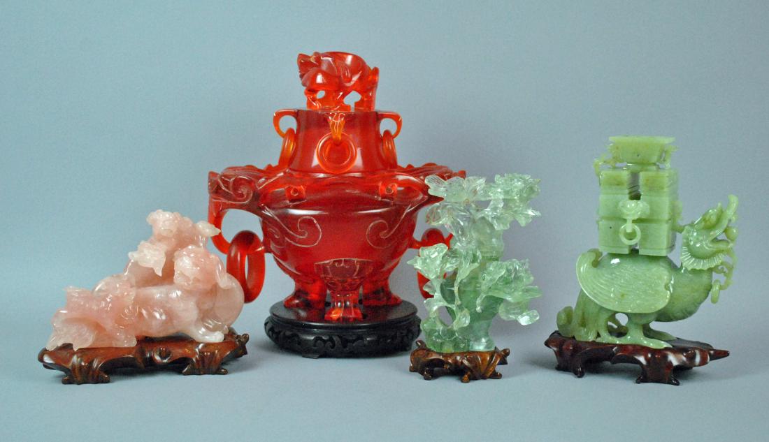 (4) CARVED CHINESE DECORATIVE ARTICLES (1 of 10)