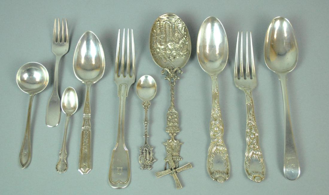 (10) PIECE SILVER GROUP INCL TIFFANY CHRYSANTHEMUM (1 of 2)