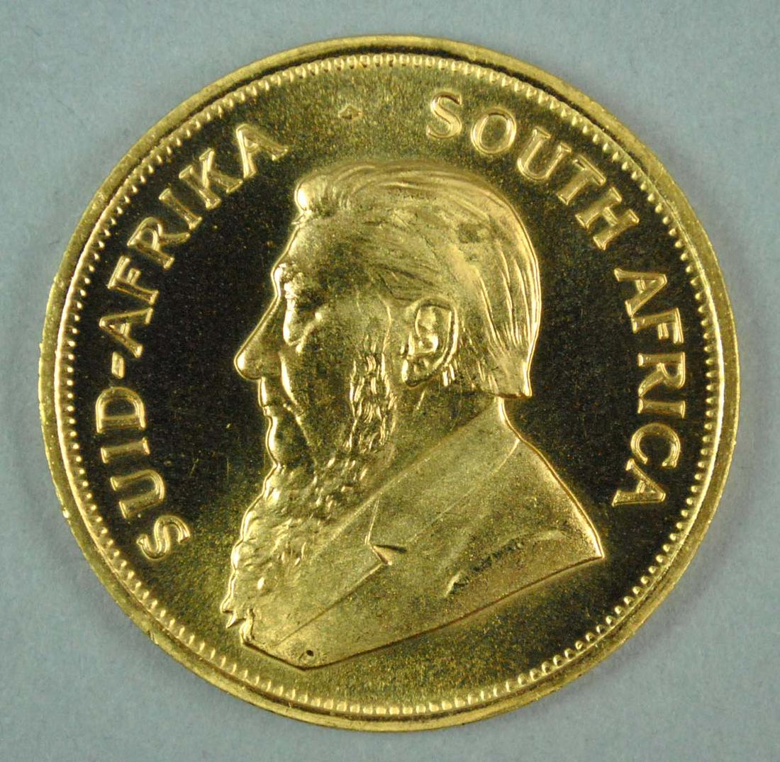 1983 SOUTH AFRICAN KRUGERRAND GOLD COIN (1 of 2)