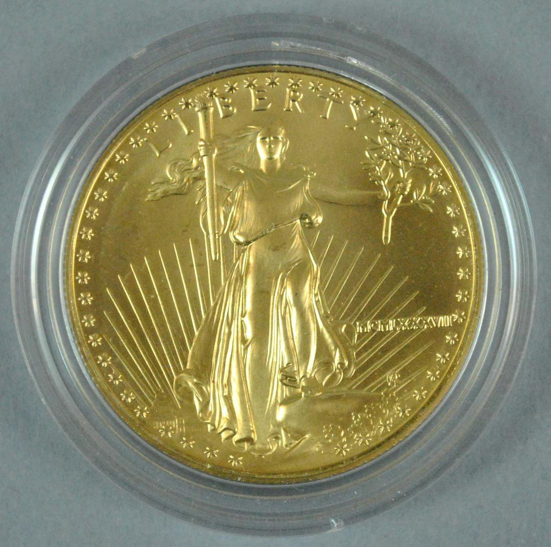 1987 AMERICAN EAGLE ONE OUNCE GOLD PROOF COIN (1 of 2)