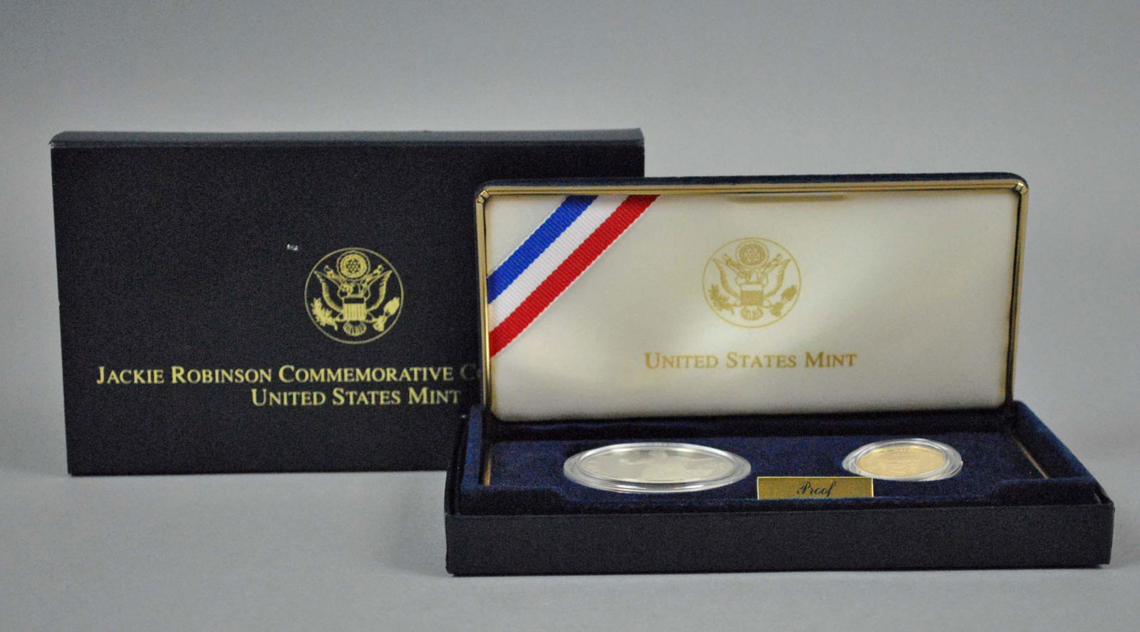 1997 JACKIE ROBINSON GOLD & SILVER TWO COIN SET (1 of 2)