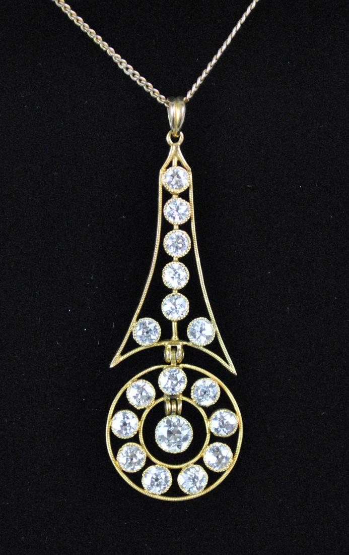 14K DIAMOND PENDANT NECKLACE, 2.40CTW (1 of 2)