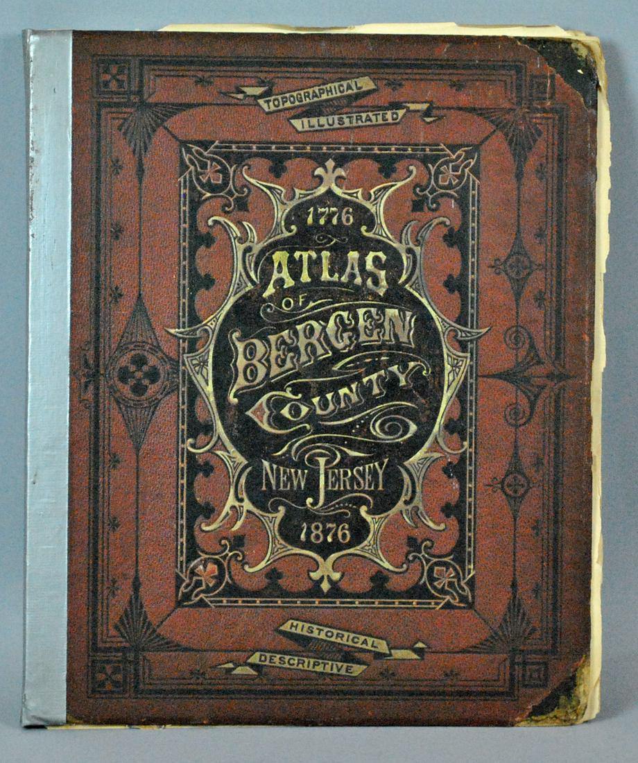 AH WALKER 1876 ATLAS OF BERGEN COUNTY NEW JERSEY (1 of 8)
