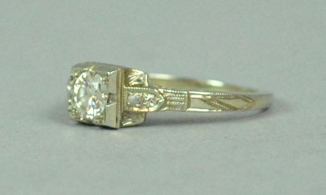 14K DIAMOND ENGAGEMENT RING (1 of 4)