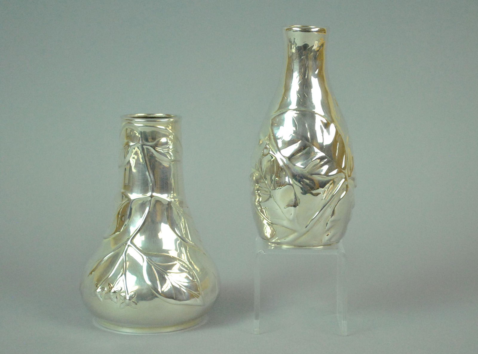 2 LOUIS COMFORT TIFFANY COLLECTION STERLING VASES (1 of 2)