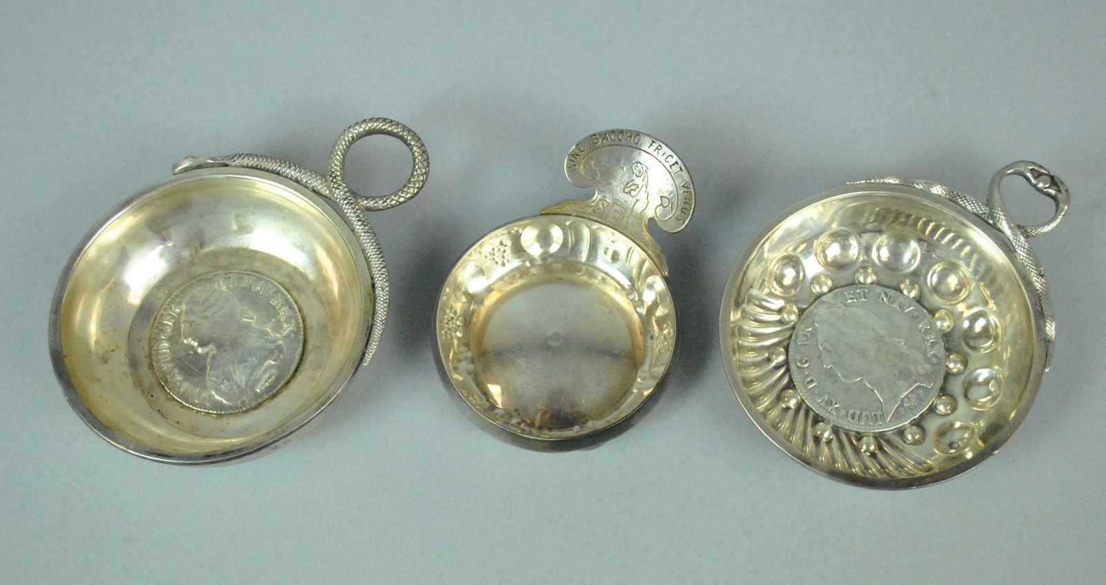 (3) FRENCH SILVER TASTEVIN CUPS (1 of 4)