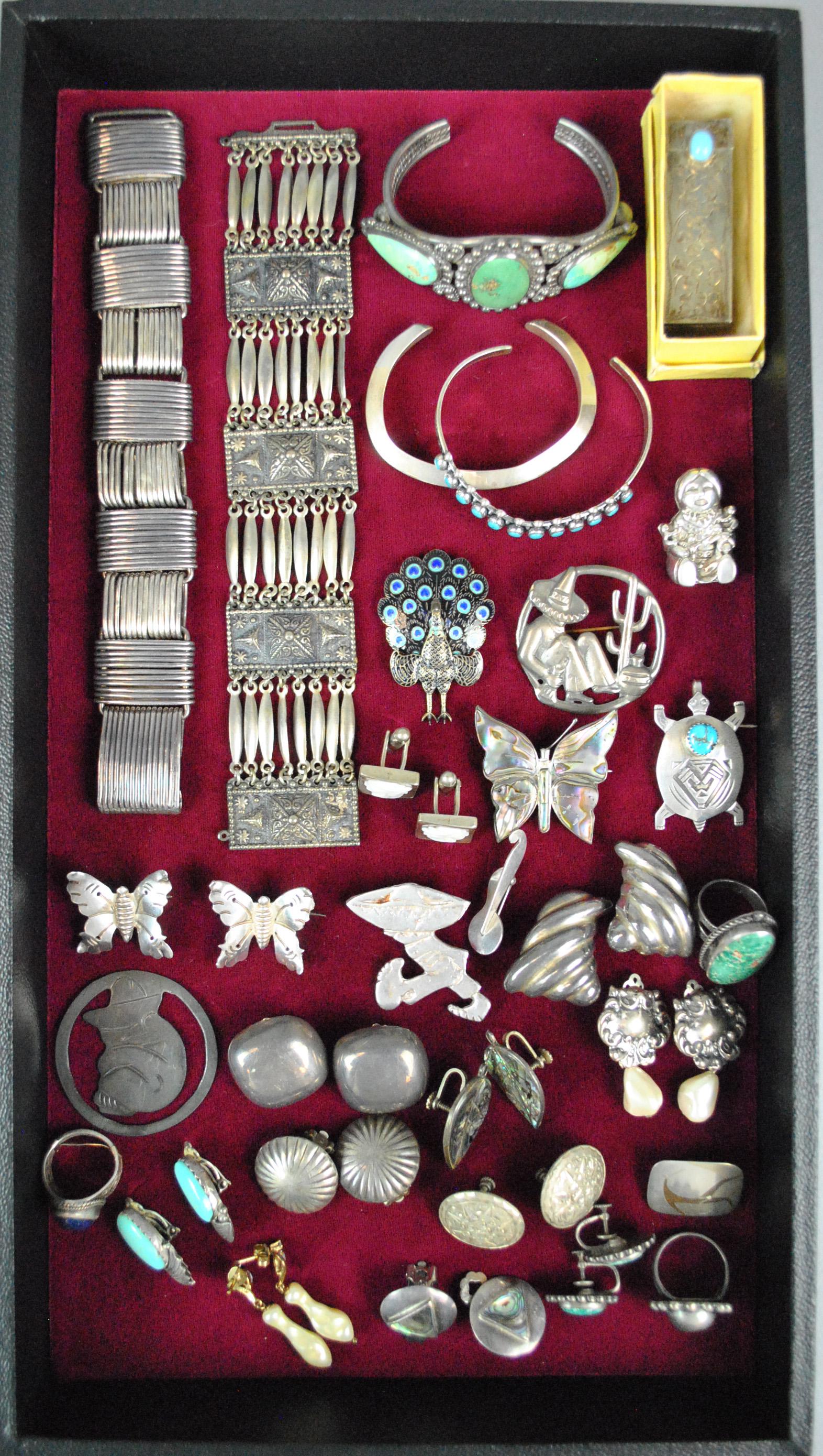 (30) PIECE SILVER JEWELRY GROUP (1 of 9)