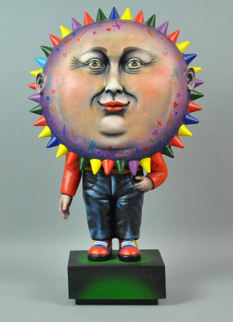 SERGIO BUSTAMANTE CERAMIC SUN FIGURE SCULPTURE (1 of 4)