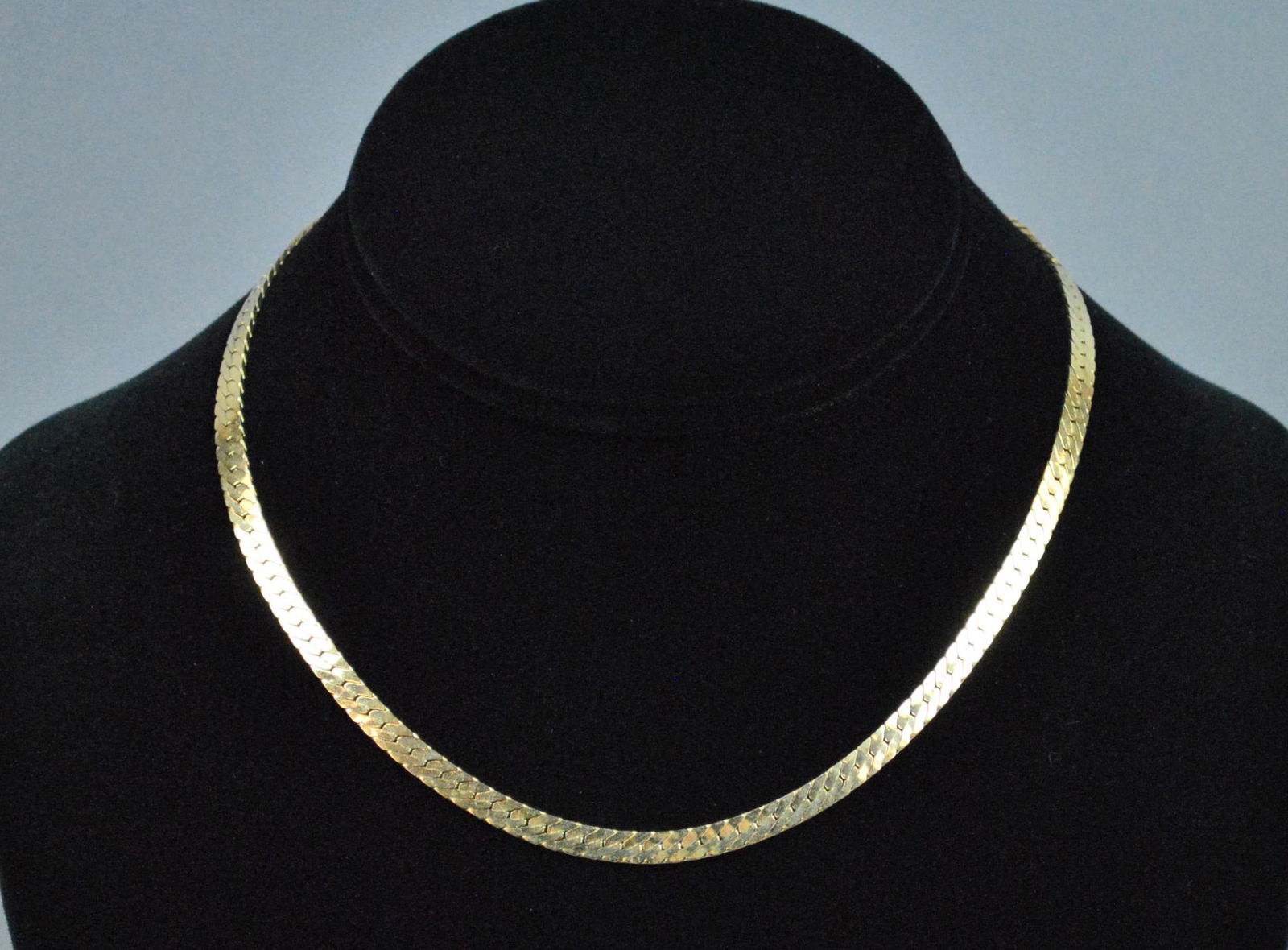 14K HERRINGBONE CHOKER (1 of 2)