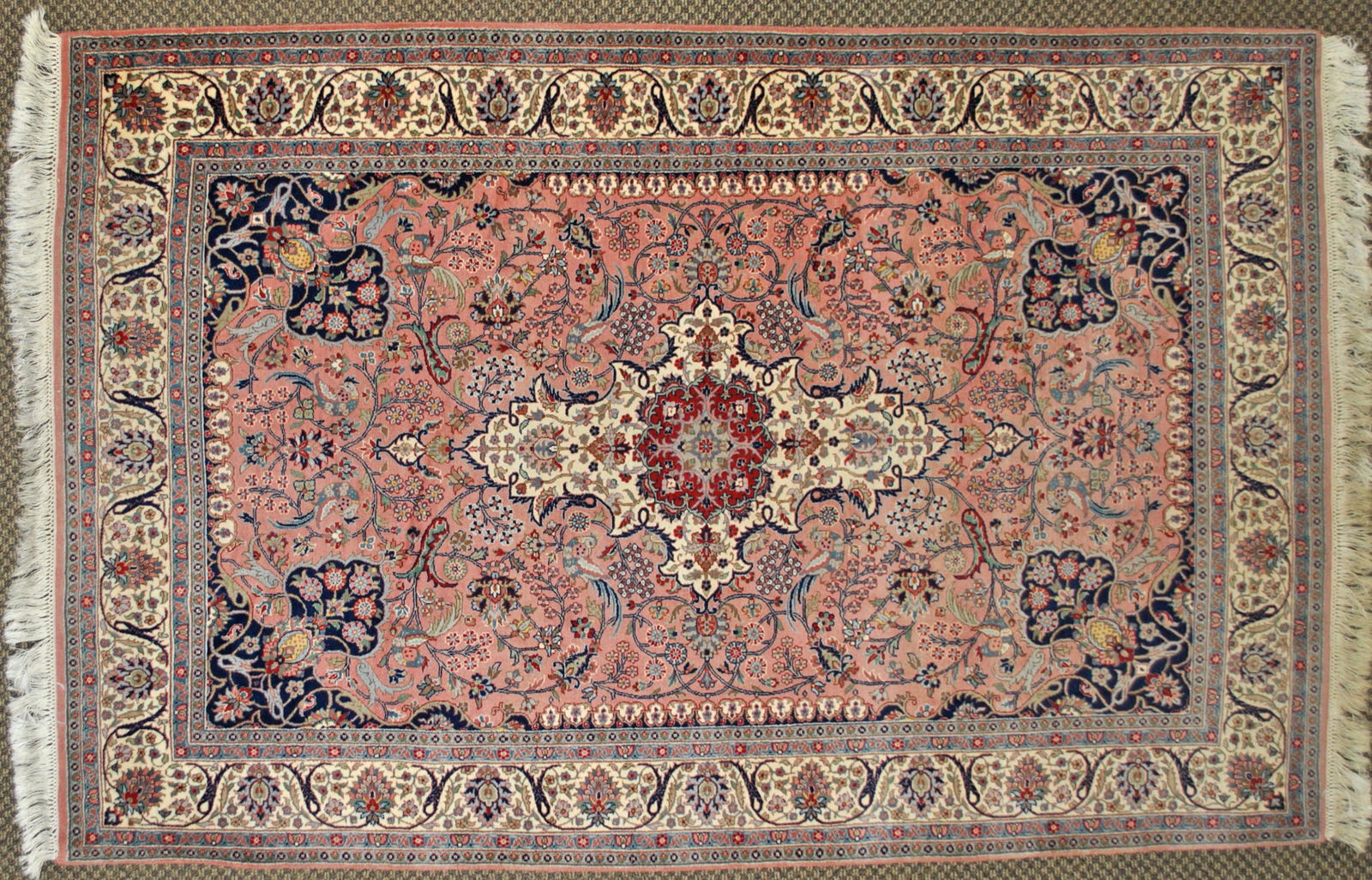 PERSIAN STYLE WOOL CARPET, 6.5 X 4.1 (1 of 6)