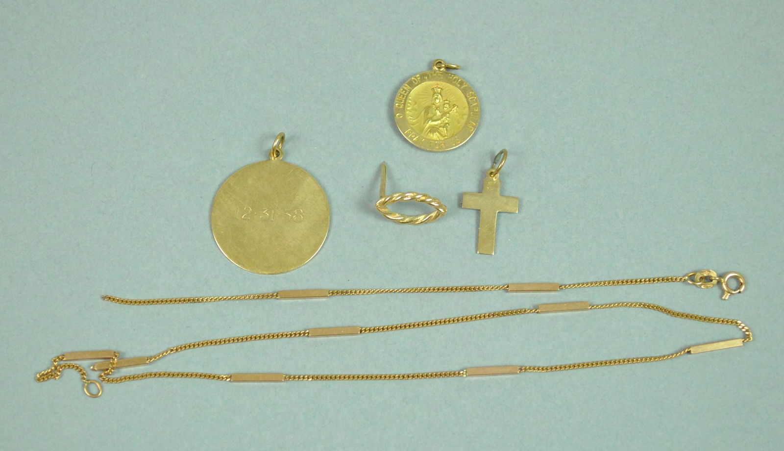 (5) PIECE GOLD JEWELRY GROUP (1 of 1)