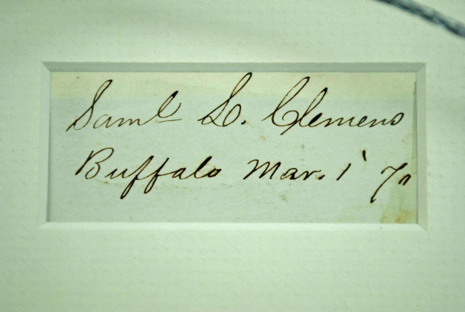 SAMUEL CLEMENS (MARK TWAIN) AUTOGRAPHED LETTER (1 of 4)