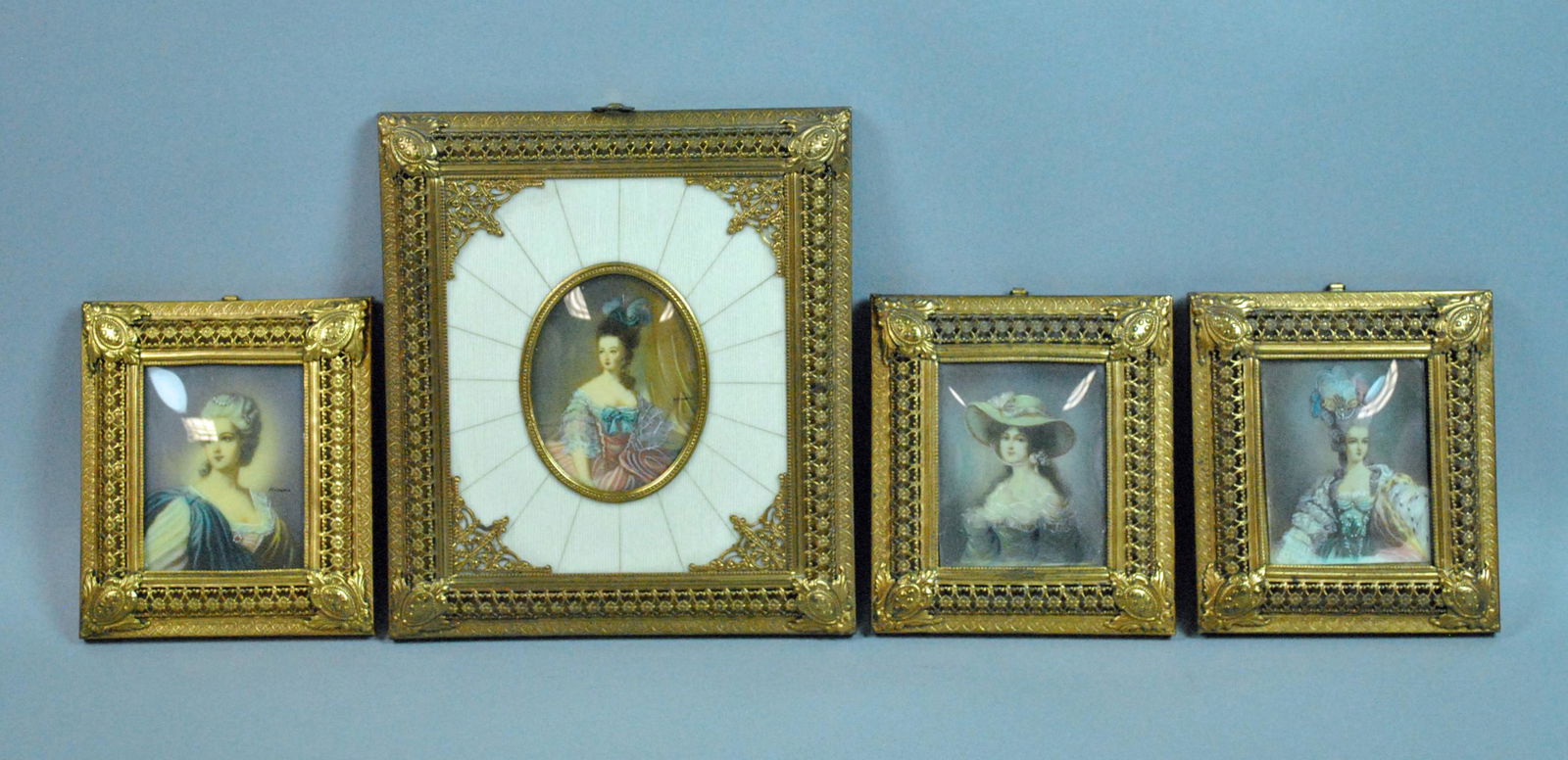 GROUP OF (4) PORTRAIT MINIATURES (1 of 2)