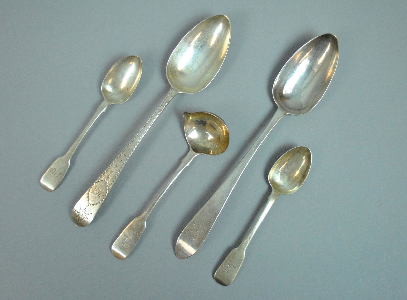(5) PIECE IRISH STERLING FLATWARE GROUP (1 of 1)