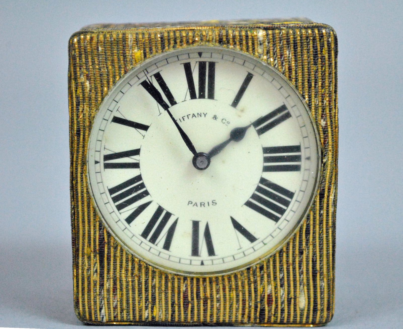 TIFFANY & CO. PARIS MINIATURE TRAVEL OR DESK CLOCK (1 of 4)