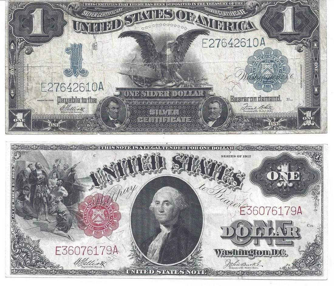 (2) US ONE DOLLAR BILLS (1 of 2)
