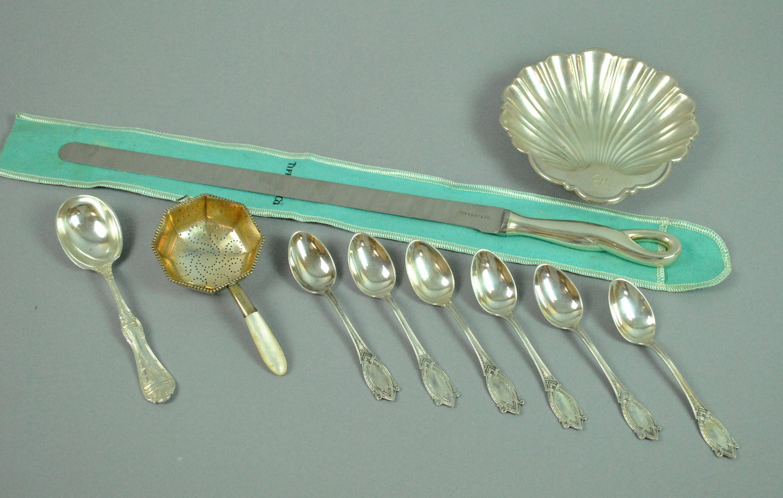 (10) PIECE TIFFANY & CARTIER STERLING GROUP (1 of 1)