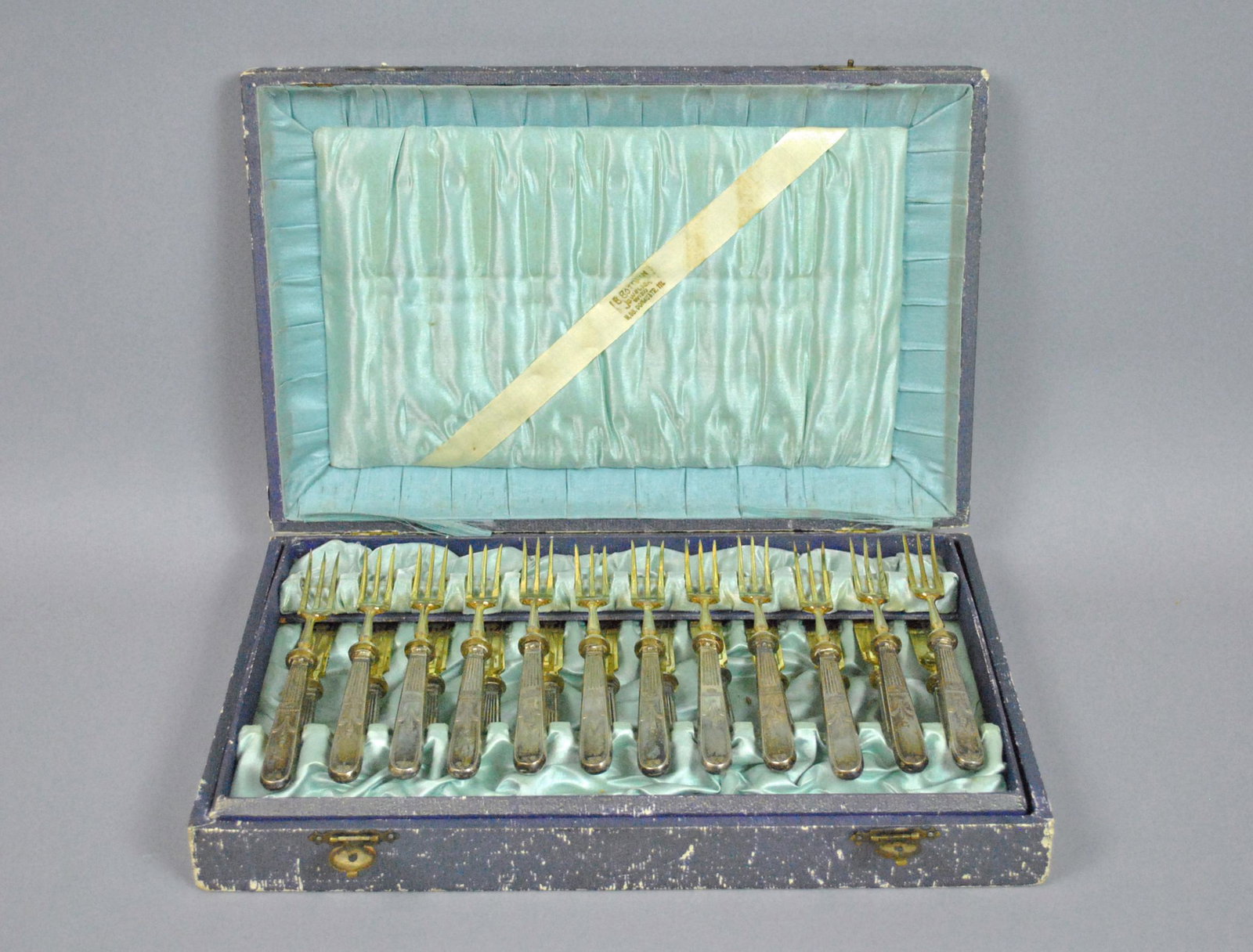 AUSTRIA-HUNGARY 800 SILVER HANDLED FRUIT SET (1 of 5)