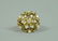 14K DIAMOND & WHITE STONE CIRCULAR RING - 3