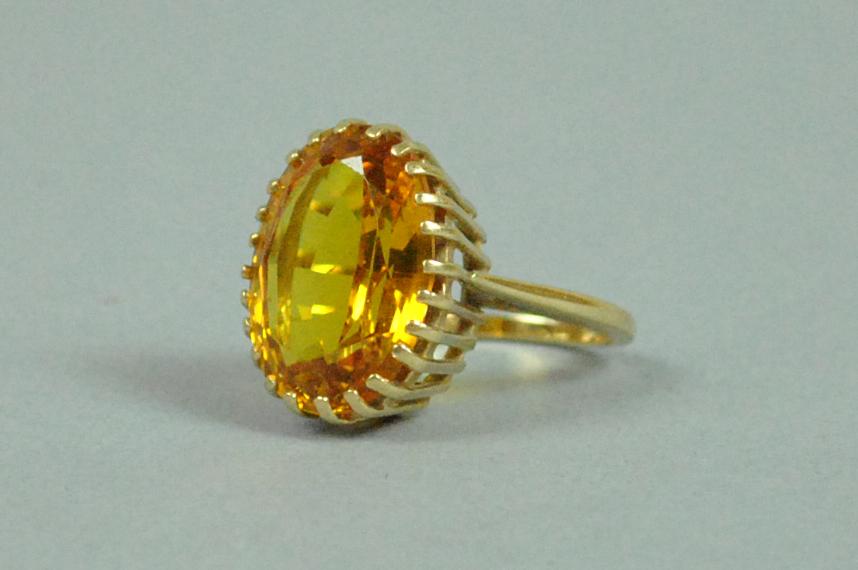 14K ORANGE GARNET RING (1 of 4)