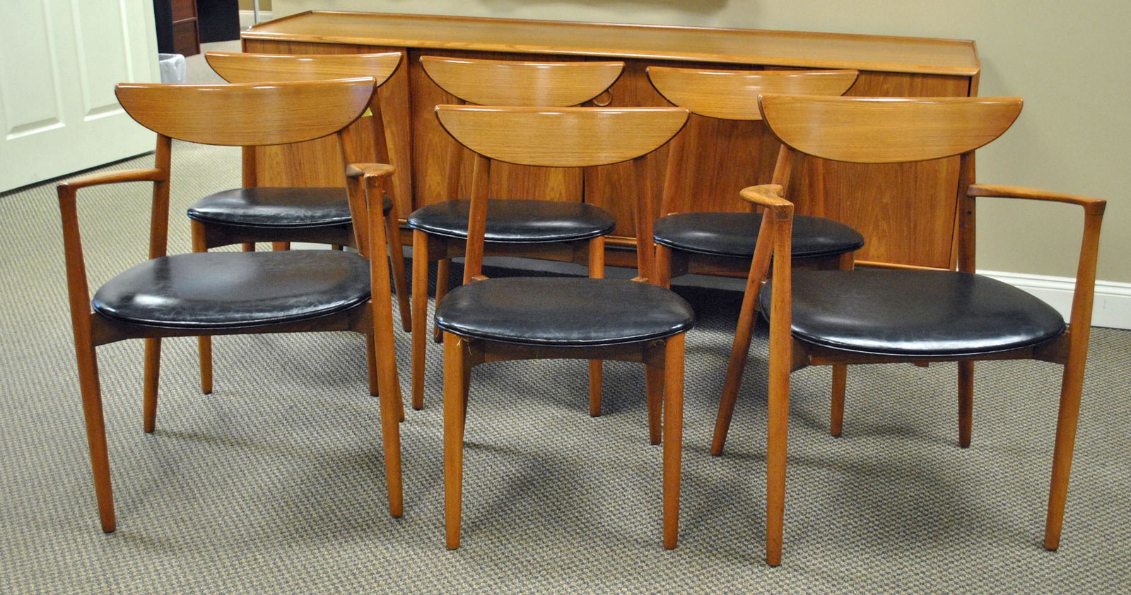 SET OF 6 RANDERS MOBELFABRIK TEAK DINING CHAIRS (1 of 7)