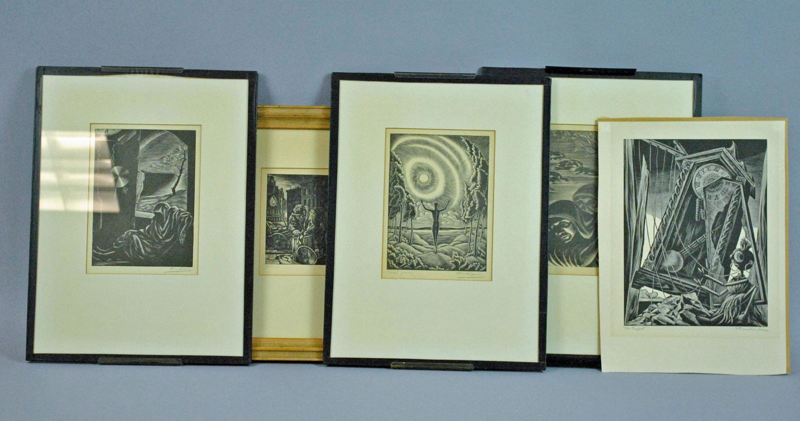 ISAC FRIEDLANDER - (5) WOOD ENGRAVINGS (1 of 6)