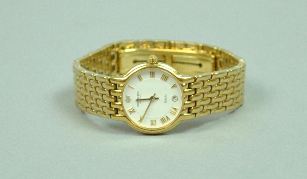 LADIES RAYMOND WEIL GOLD ELECTROPLATED WATCH (1 of 3)