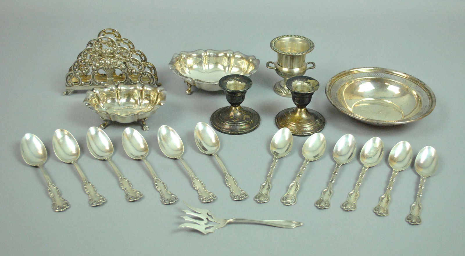 (20) PIECE SILVER TABLEWARE GROUP (1 of 4)