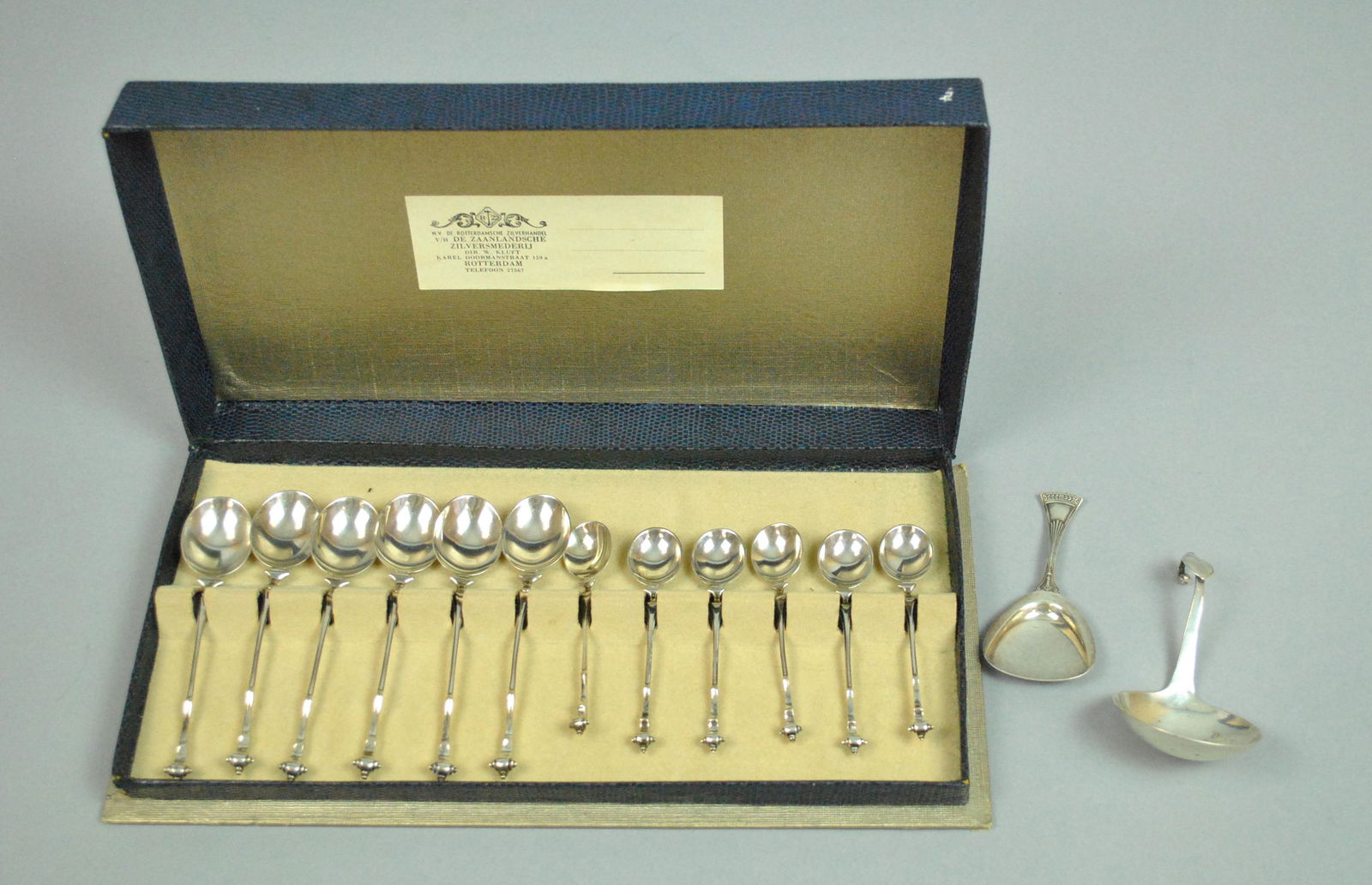 (14) PIECE DUTCH TEASPOON SET (1 of 5)
