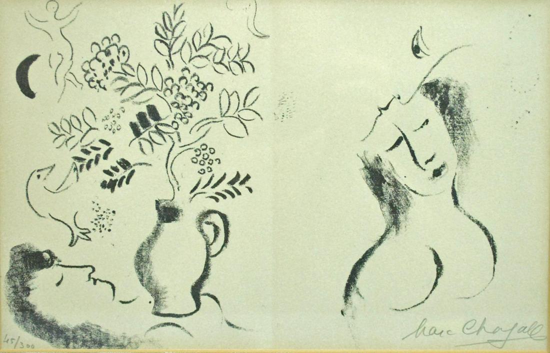 MARC CHAGALL LITHOGRAPH - LITHOGRAPH FOR A CATALOG (1 of 5)