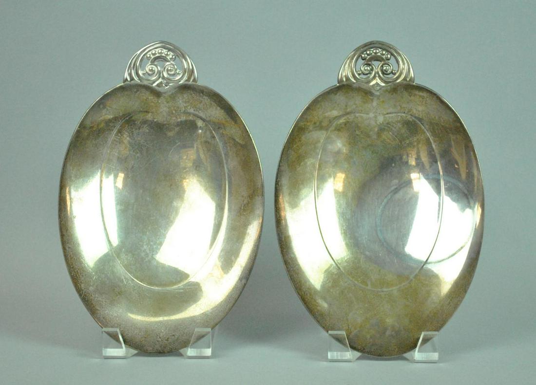 PAIR TIFFANY MAKERS STERLNG TRAYS (1 of 2)