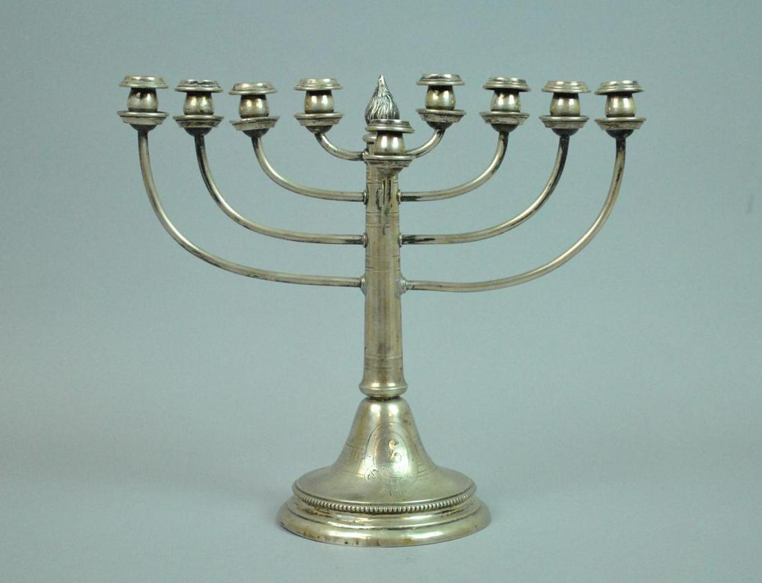 GERMAN 800 SILVER MENORAH (1 of 4)
