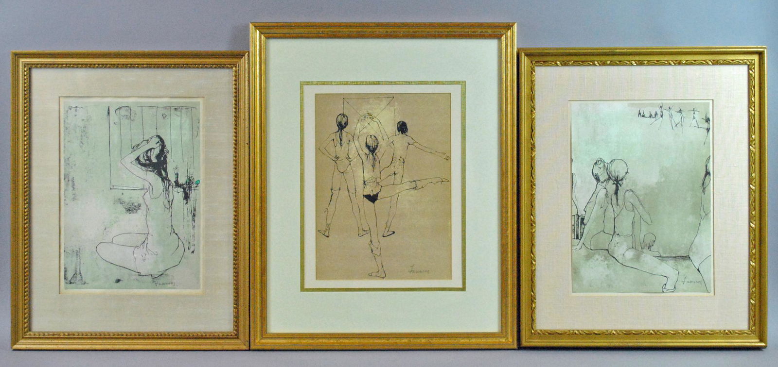 (3) JEAN JANSEN LITHOGRAPHS - DANCERS (1 of 7)