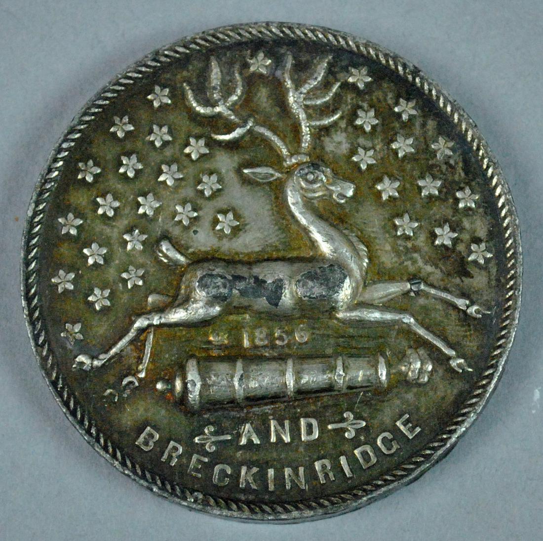 GEO. WASHINGTON JAMES BUCHANAN CLEVER REBUS MEDAL (1 of 2)