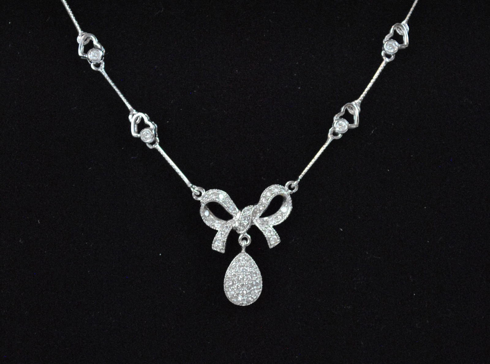 18K / 14K DIAMOND LAVALIER NECKLACE (1 of 3)