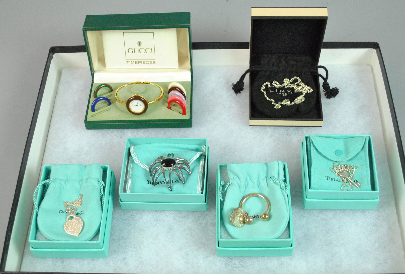 (7) PC. SIGNED SILVER JEWELRY GROUP, MOST TIFFANY (1 of 7)