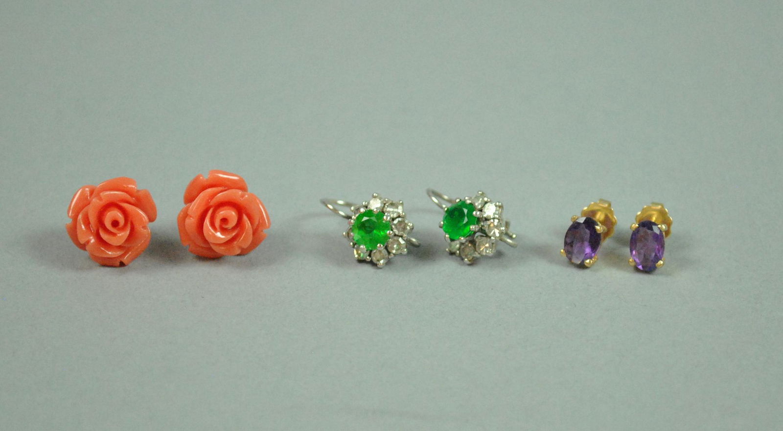 (3) PAIRS 14K EARRINGS (1 of 2)